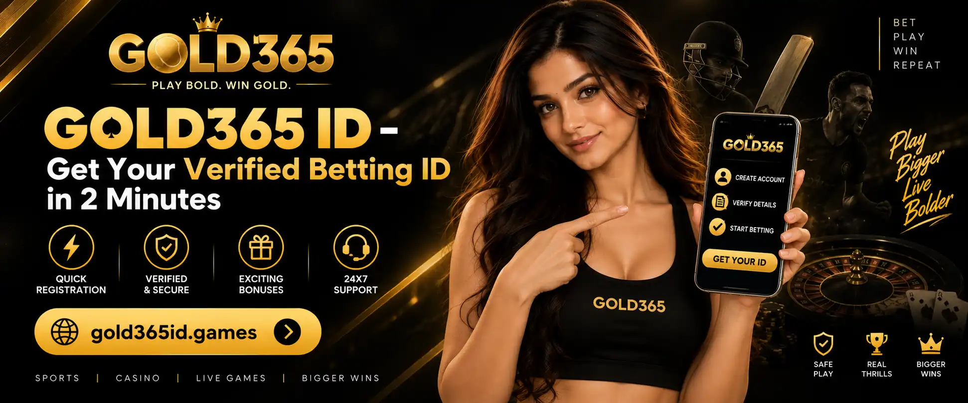 Gold365 ID Hero Image Banner by Gold365id.games